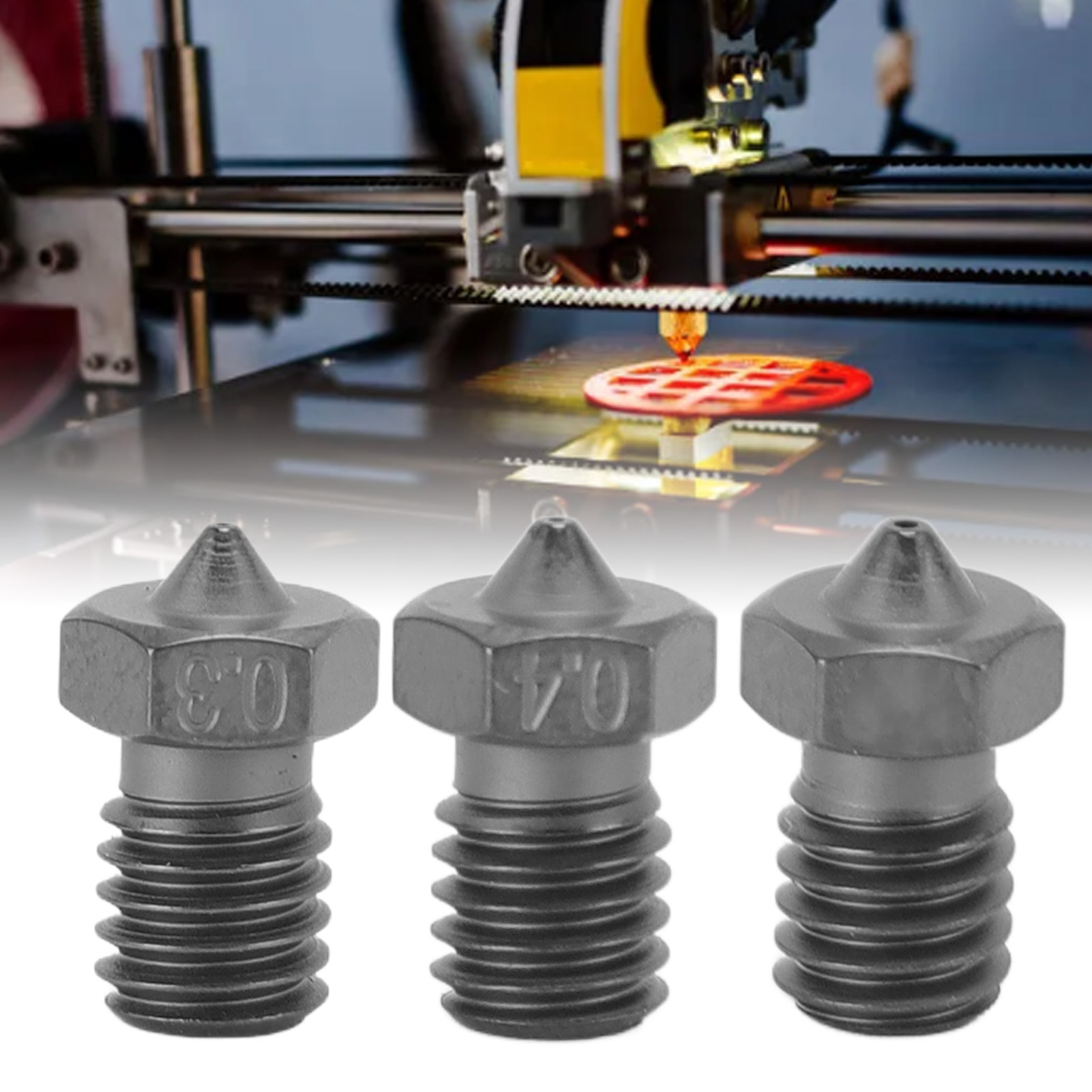 Nozzle Tungsten - 3D Printers Nozzle V6 Extruder Nozzle