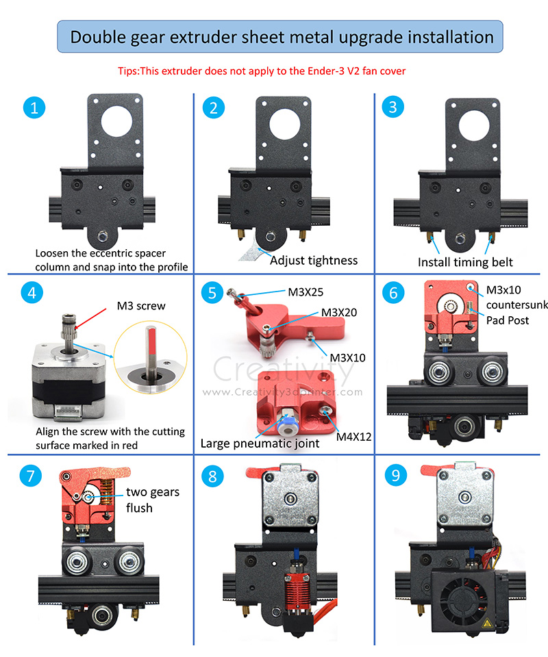 Upgrade Direct Drive Dual Gear - Linear Rail Mgn12H Set recension och pris