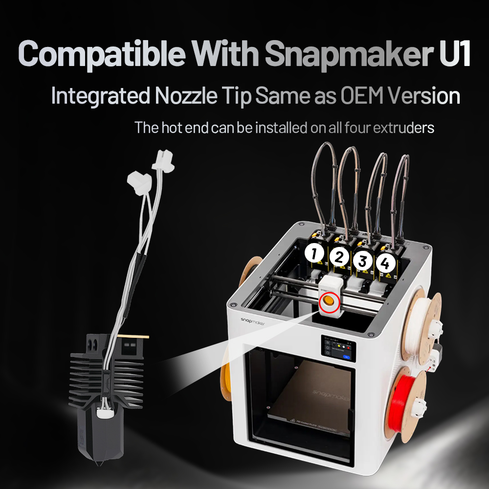 For Snapmaker U1 Ceramic Heati - High Flow Ceramic Hotend recension och pris