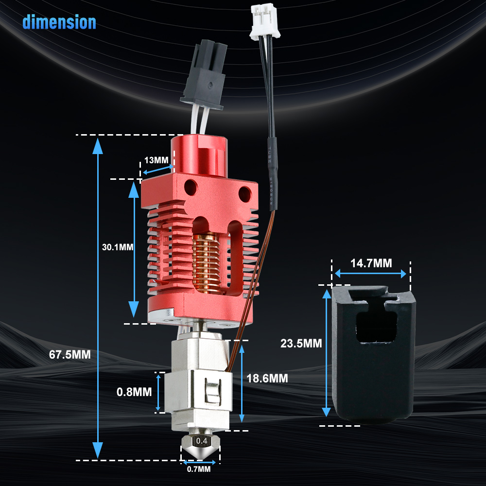 Hotend Kit For Creality Ender  - Hotend 0.4Mm recension och pris