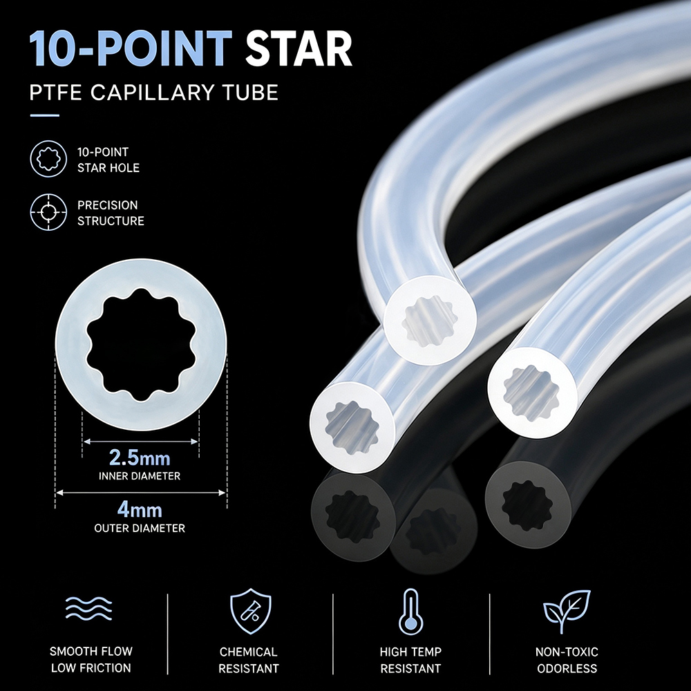 Star Shaped PTFE Tube Multicol - Ptfe Tube recension och pris