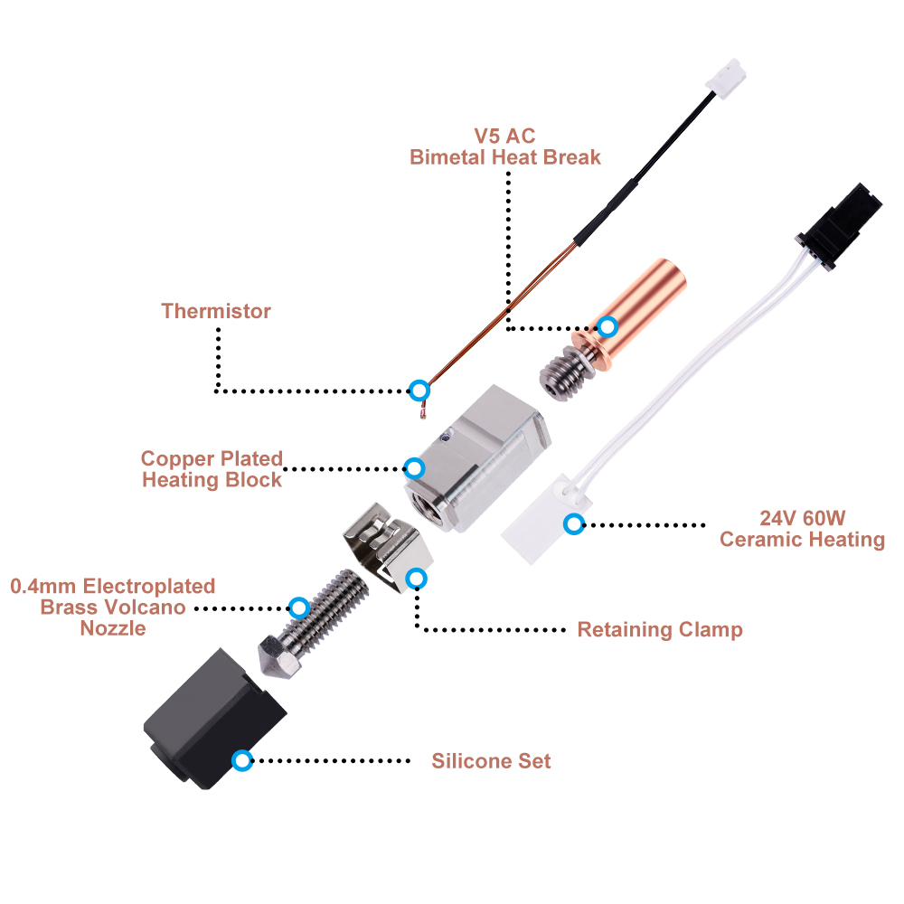 Upgrade for Anycubic Kobra 2 H - Hotend 0.4Mm recension och pris