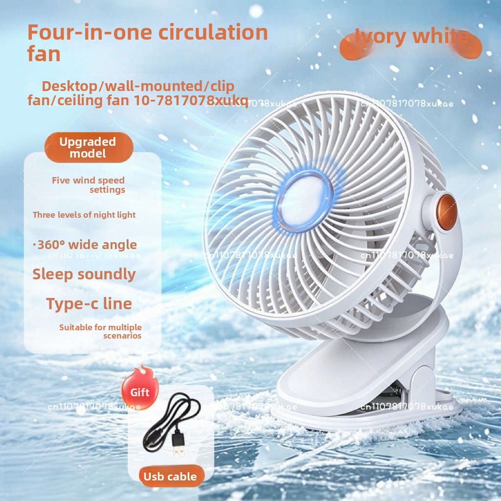 Small Fan with Clip for Office - Carriage Bed recension och pris