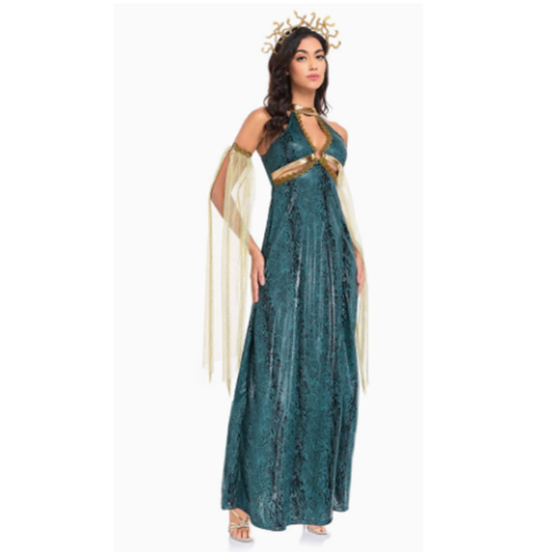 Womens Green Snake Woman Dress - Cobra Extruder recension och pris