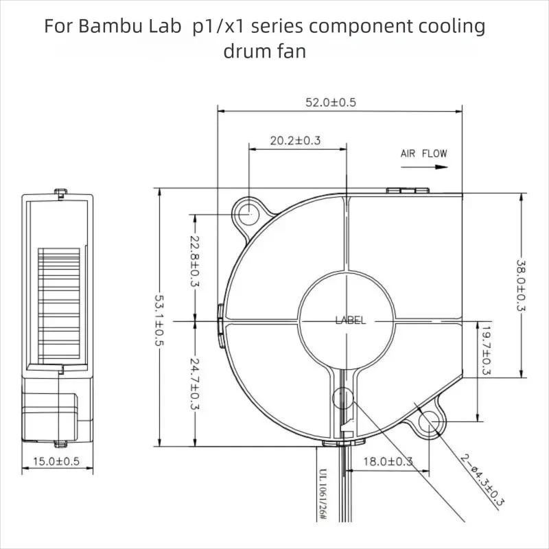 P1/X1 Series Front Housing Ass - Hotend Assembly recension och pris