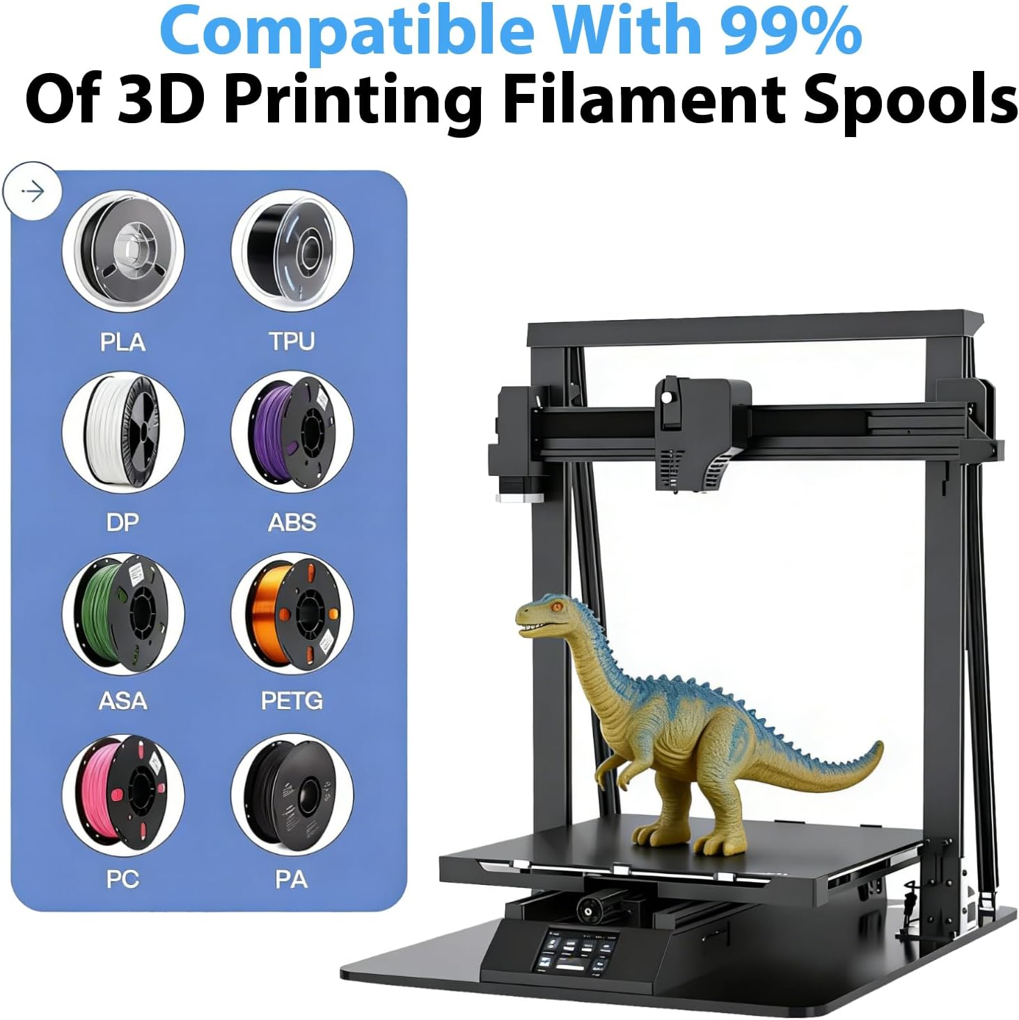 Upgraded 3D Printer Black Fila - Abs Filament recension och pris