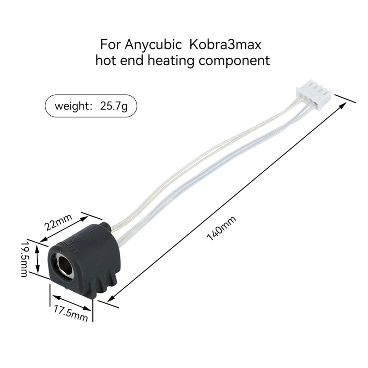 A64I For 3 Max Hotend Integrat - Hotend 0.4Mm recension och pris