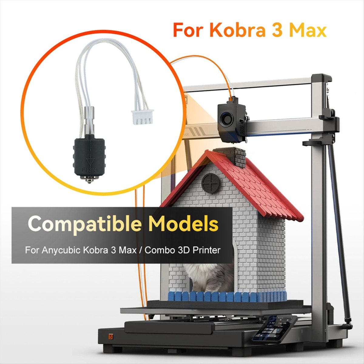 A64I For 3 Max Hotend Integrat - Hotend 0.4Mm recension och pris