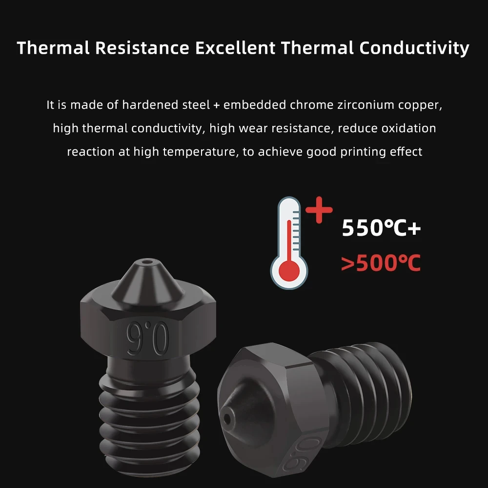E3D Nozzle 0.2/0.4/0.6/0.8mm H - Nozzle Tungsten recension och pris
