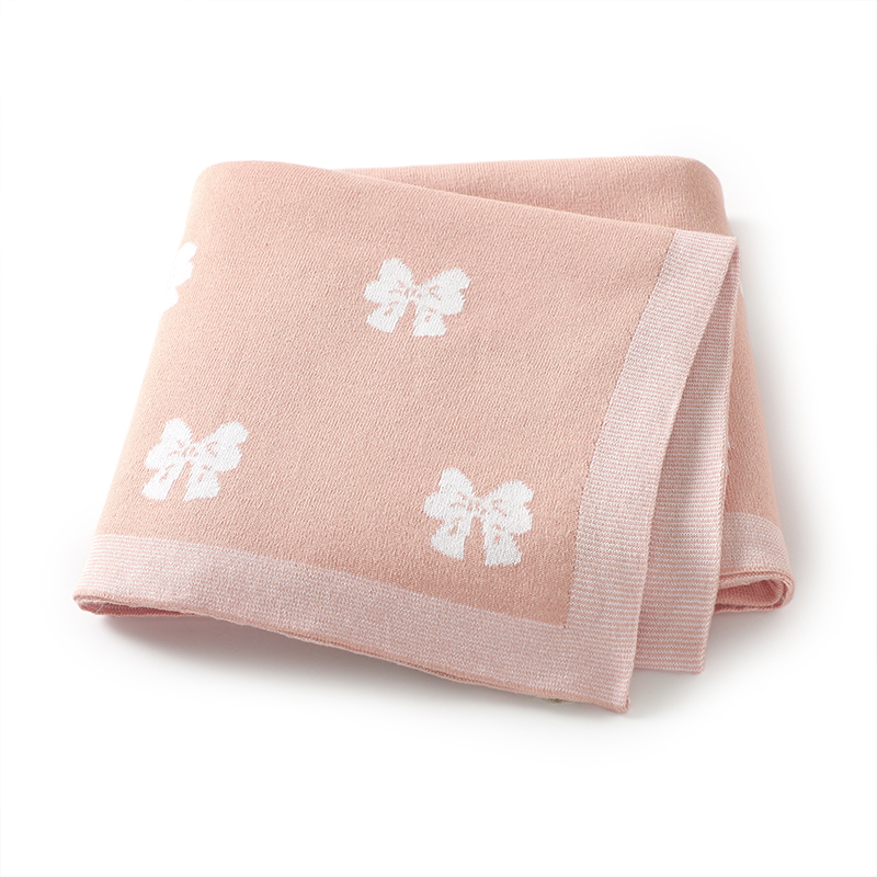 Cotton Baby Blanket Knit Cute  - Carriage Bed recension och pris