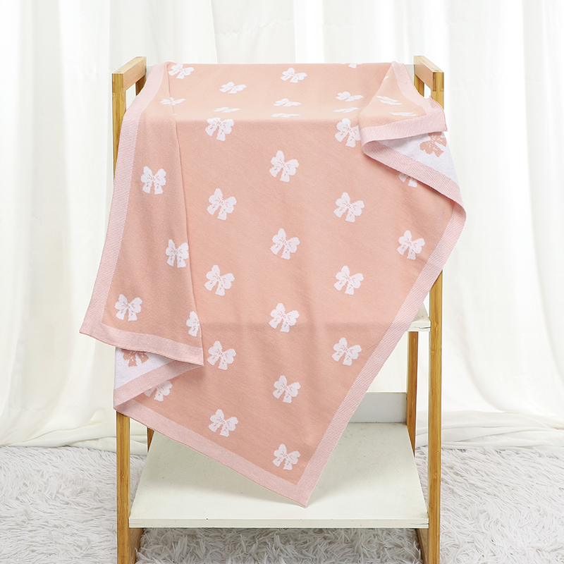 Cotton Baby Blanket Knit Cute  - Carriage Bed recension och pris