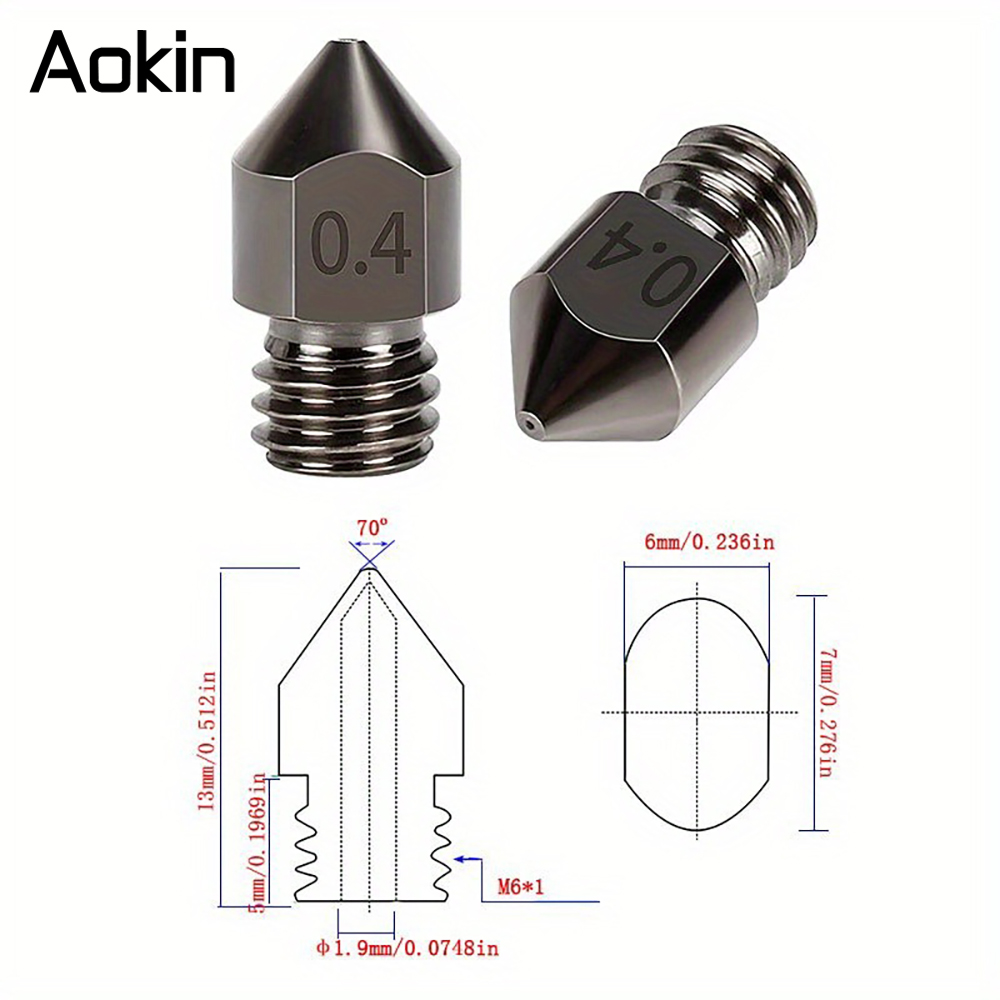 1/5/10PCS MK8 Nozzle Upgrade H - Direct Drive Extruder recension och pris