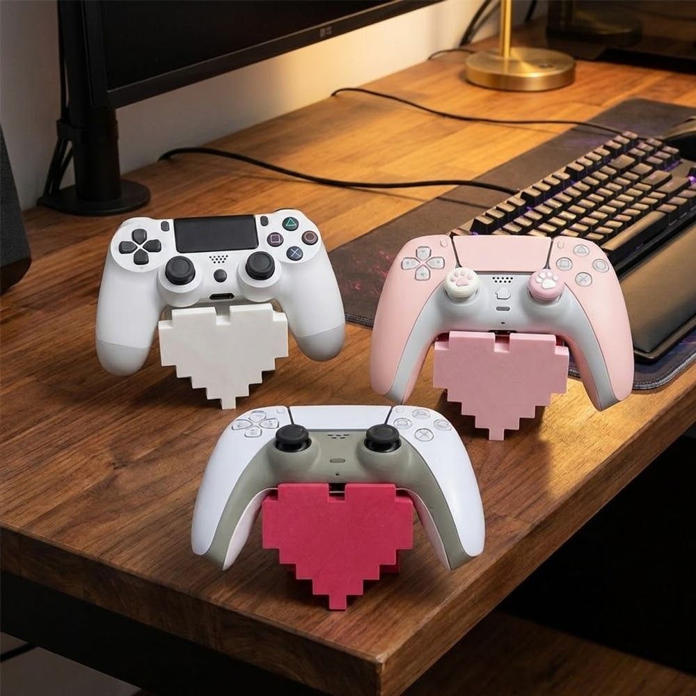 3D Printed Heart-Shaped Game S - 3D Printer Stand recension och pris