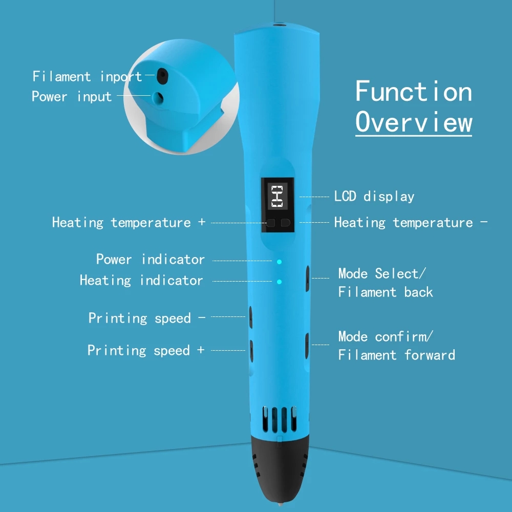 QCREATE 3D Printing Pen 1.75mm - Abs Filament recension och pris