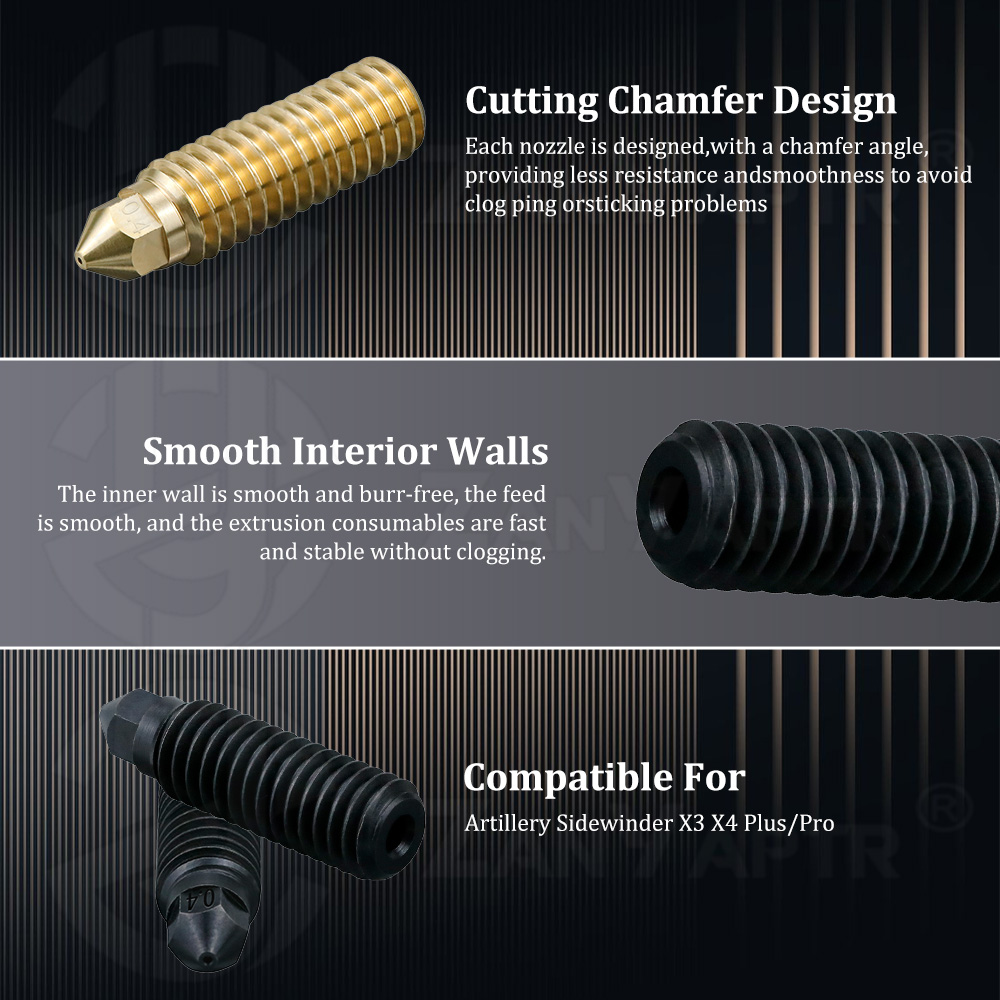 1-5 Pcs Nozzle For Artillery S - Hotend 0.4Mm recension och pris