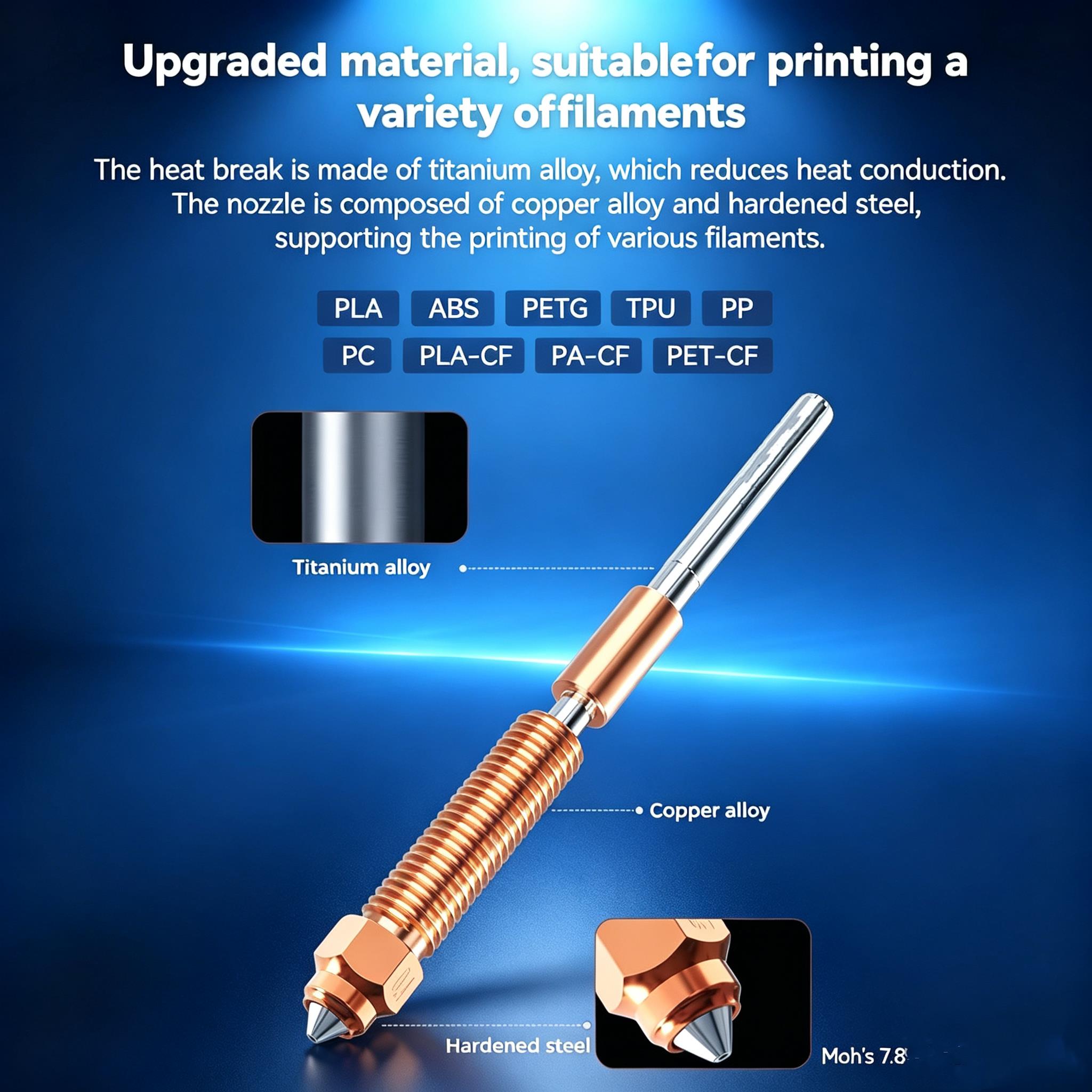 For Creality K1 K1C K1 MAX Hot - High Flow Ceramic Hotend recension och pris