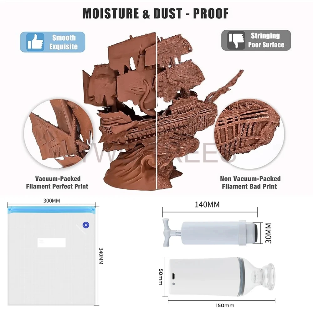 3D Print Vacuum Bag Filament D - Abs Filament recension och pris