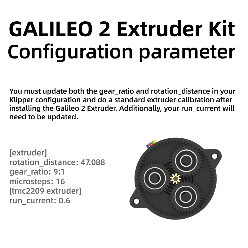 Mellow Galileo 2 Kits LDO (G2E - Nozzle Tungsten recension och pris